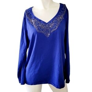 4/$25 Lane Bryant Venezia Beaded Top